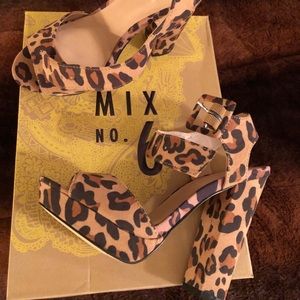 Cheetah block heels